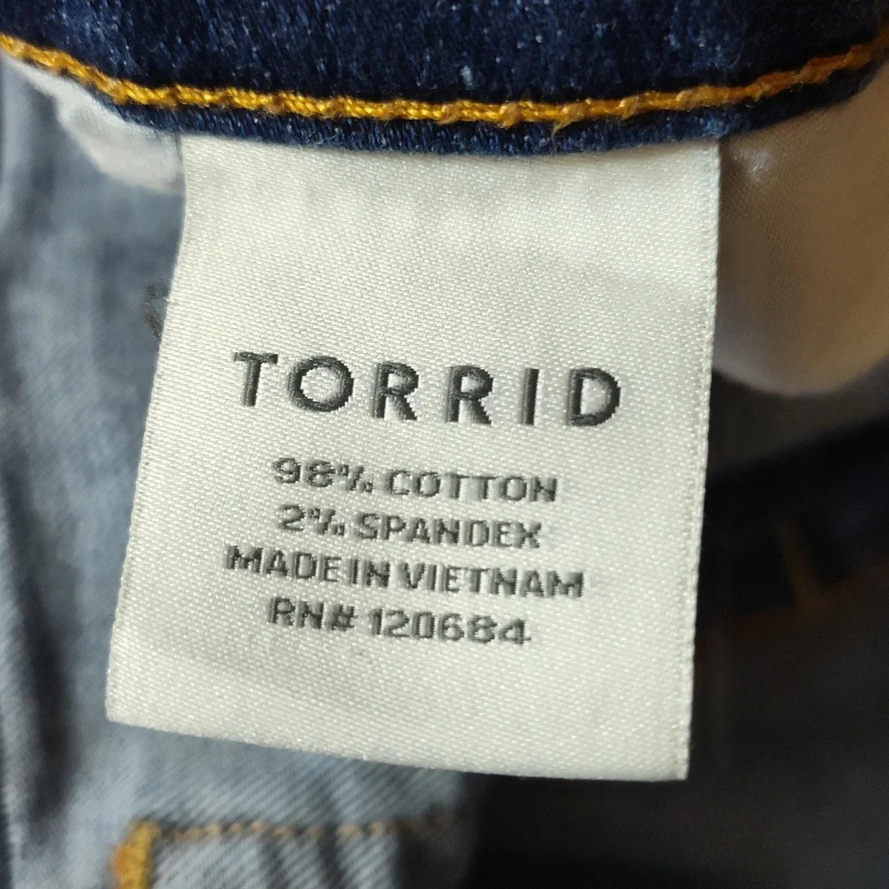 Torrid Skinny Distressed Denim Jeans Size 26 - Picture 5 of 5